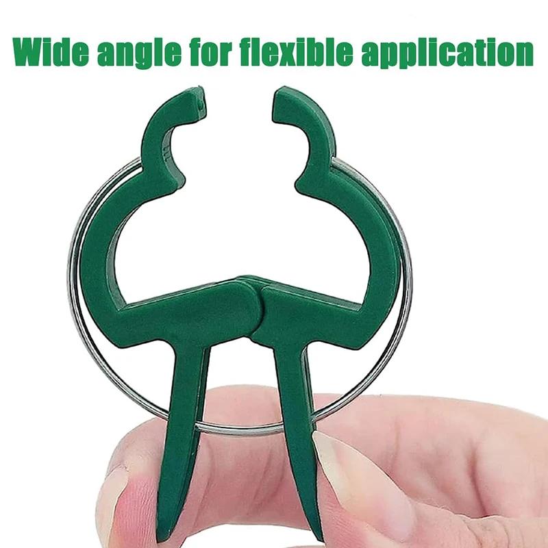 30PCS Plant Clips Reusable Greenhouse Bracket For Fixed Plants Vine Flower Seedling Tomatoes Support Garden Supplies