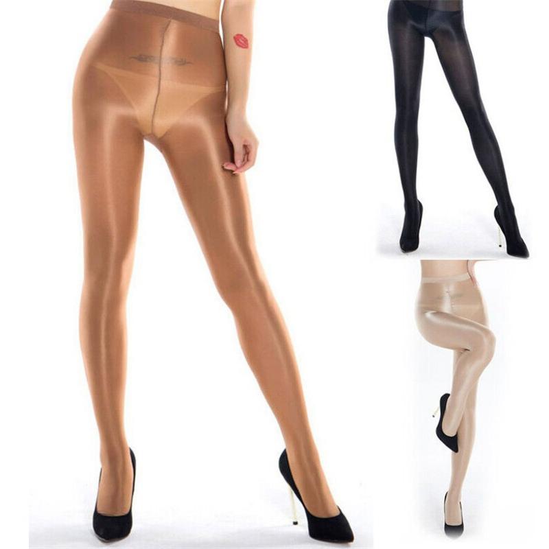Women Sexy Plus Super Shiny Glossy Size Tights Pantyhose 70D Elastic Stockings