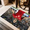 Iranian Football Player Floor Mat Design for Study room Decorate room Dormitory Hallway Anti-slip Rug Decorate Offices