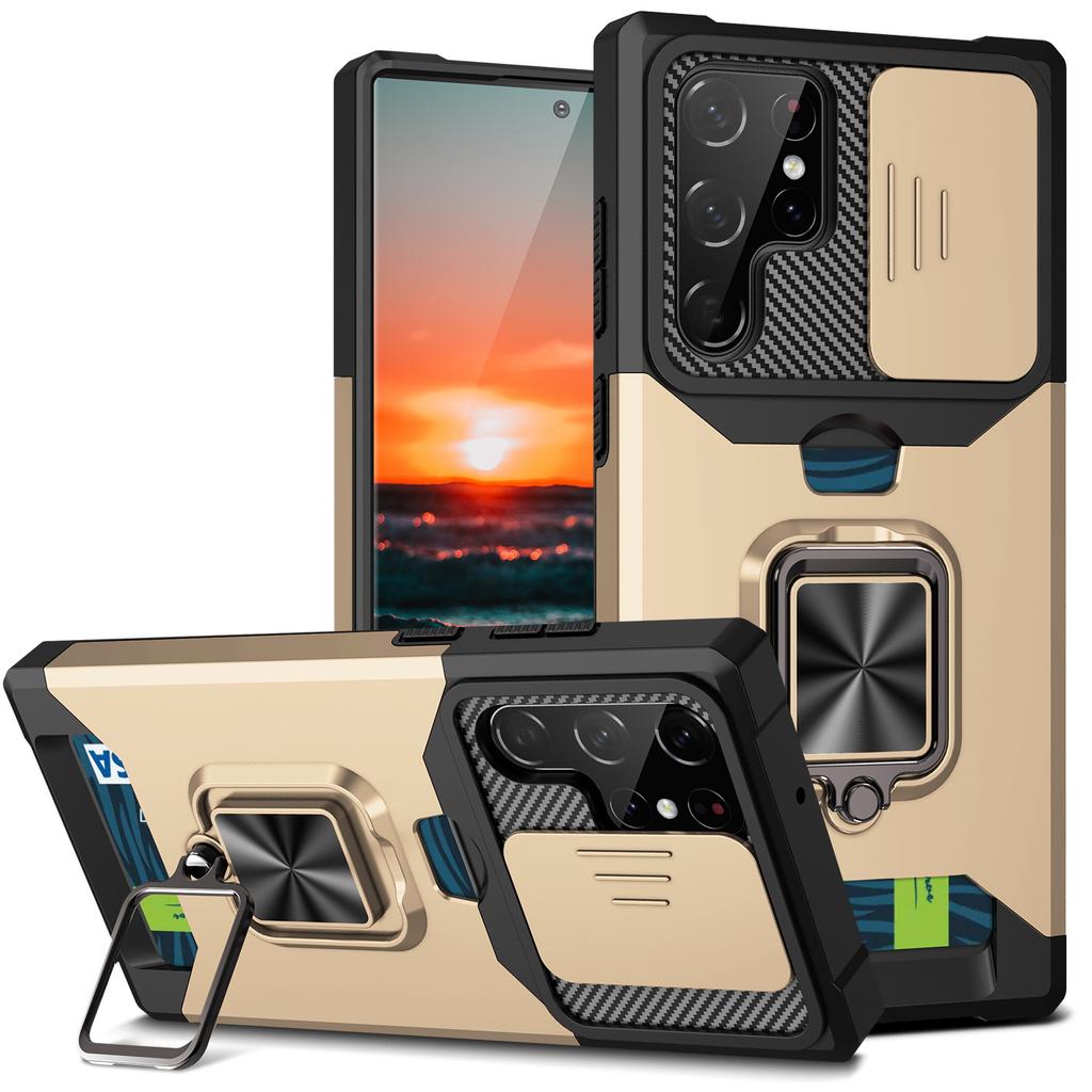 Применимо для Samsung S26Ultra чехол для телефона с окошком для карты-защелки S25Ultra подставка S24Ultra защита от падения
