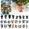 2025 Christmas Dragon Advent Calendar Collectible Cartoon Dragon Hanging Ornaments 24-Day Countdown Calendar 2D Acrylic Pendants Holiday Decoration