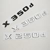 3D ABS Car Logo X250d X350d Emblem for Mercedes Benz Car Rear Trunk Badge Chrome Black Letters Sticker Accessories GP5