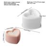 Round Heart Star Square Bento Cake Silicone Mold Chocolate Mousse Mould Soap Candle Gypsum Making Moulds Kitchen Bakeware