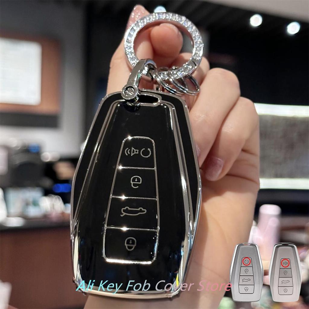 Чехол для ключа с брелоком для ключей автомобиля Geely Coolray X6 Geometry C Emgrand Global Kulrey Hawk GX7 Okavango Smart Remote