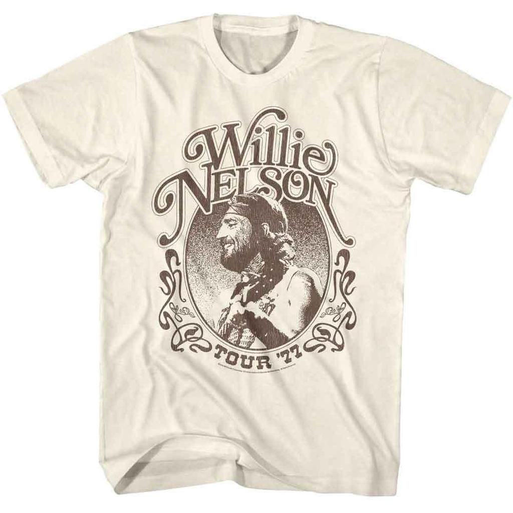 Футболка Willie Nelson Тур 1977 Натуральный цвет