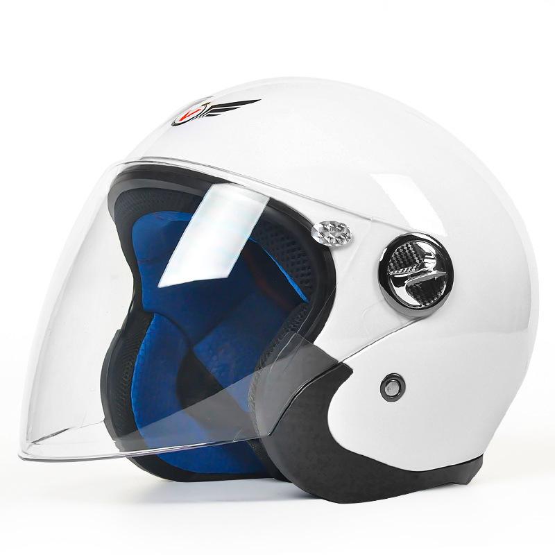 New electric vehicle motorcycle men's and women's helmets four seasons universal 3/4 helmet tram windproof AD thermal helmet
