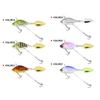 44mm/13.6g Spoon Metal Sequin Vibration Treble Hook VIB Lure Wobblers Crankbaits Metal Fishing Bait