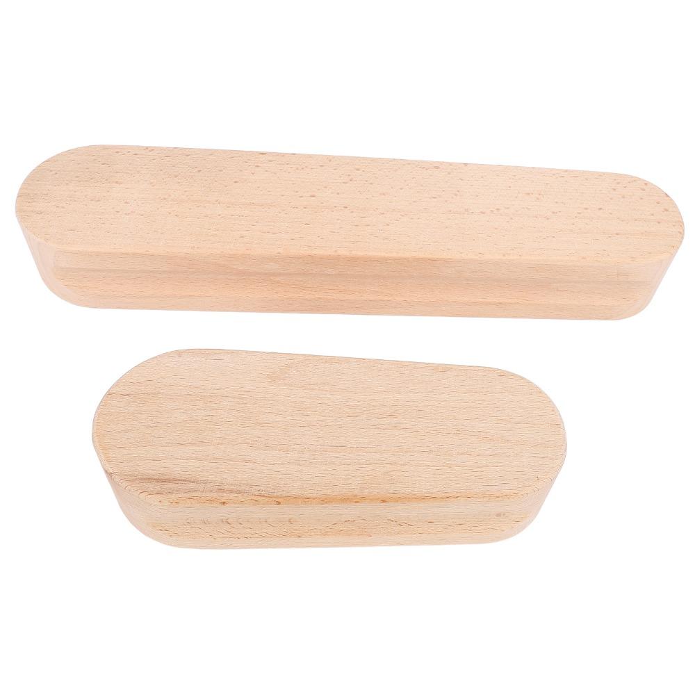 2Pcs Double side grooved Sewing Press Block Solid heavy wood Quilting Tool Quilt quilting work