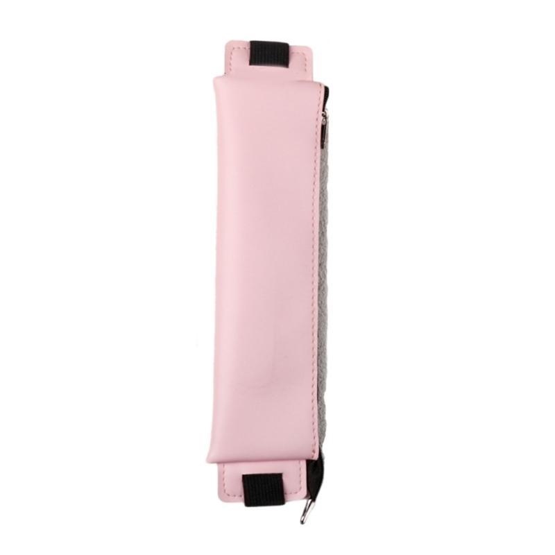 Кожаный чехол-подставка для ручек с регулируемыми резинками, на молнии, для блокнота, планера, журнала, F19E