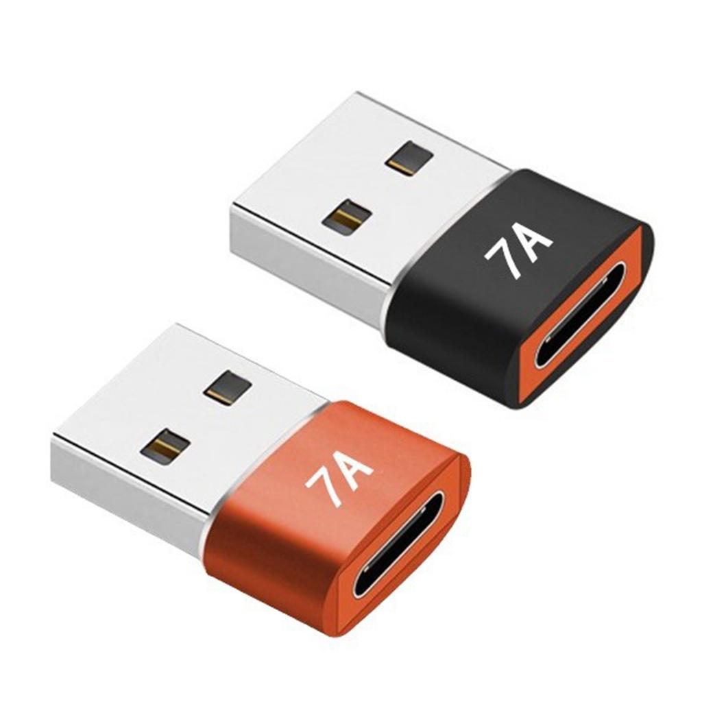 Универсальные переходники Type C на USB-A, 6 А, быстрая зарядка, прочность, металлическая конструкция, передача данных, компактные, для путешествий