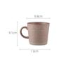 Nordic Ceramic Retro Coffee Mug Simple Office Tea Cup Coarse Pottery Handmade Breakfast Milk Mug Couple Drinkware