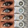 Натуральные цветные контактные линзы Черные мягкие линзы Фиолетовые цветные контактные линзы для макияжа Зеленые цветные контактные линзы для макияжа глаз