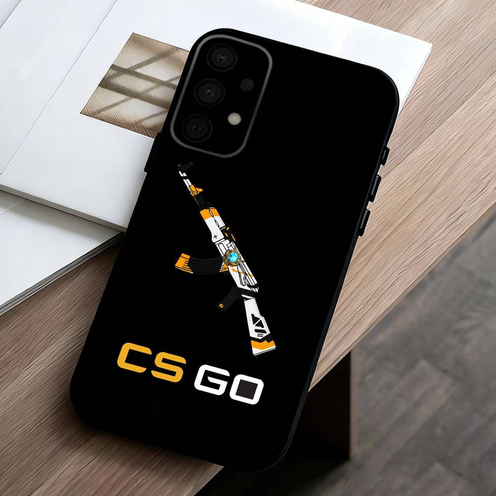 G-Game CS2 C-Counter S-S-Strikes Чехол для телефона для Samsung Galaxy A73,A72,A71,A70,A53,A52,A51,Других Мягкая черная крышка