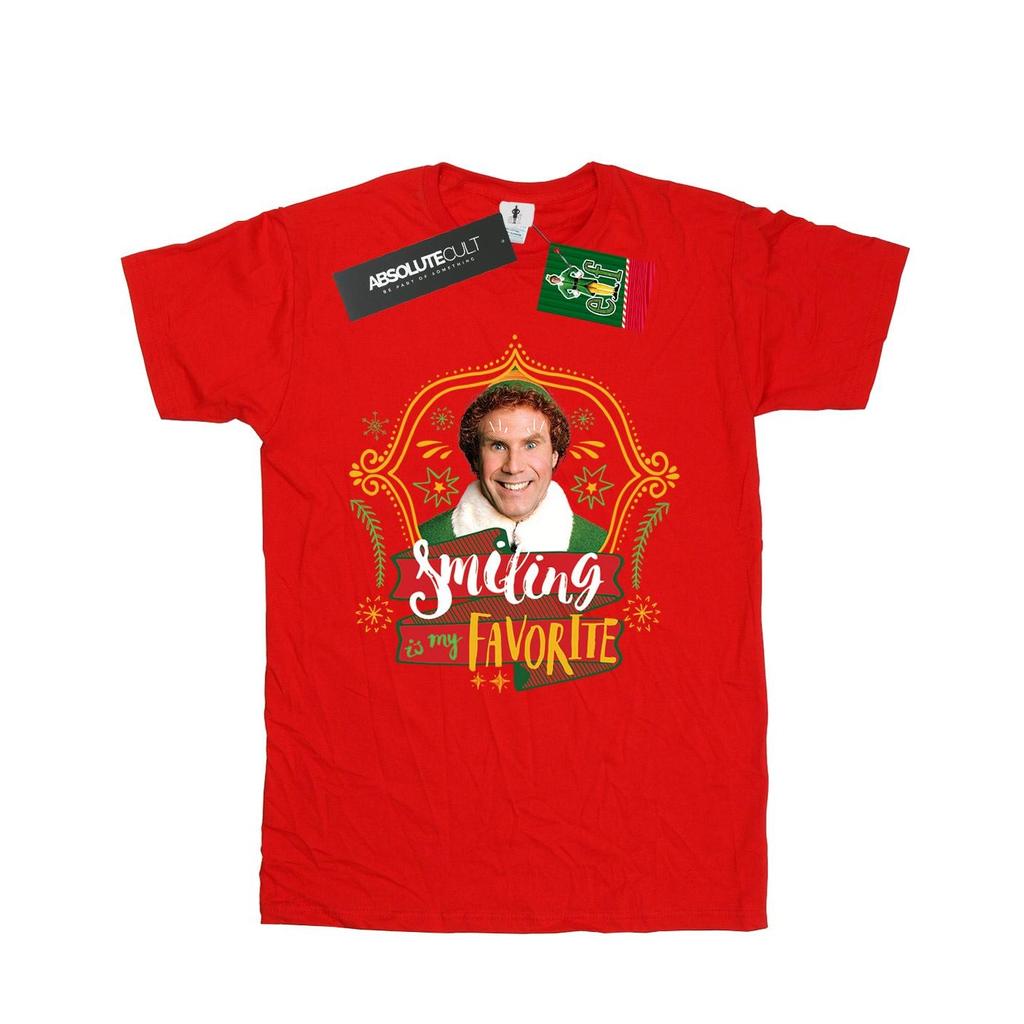 Elf Mens Buddy Smiling T-Shirt