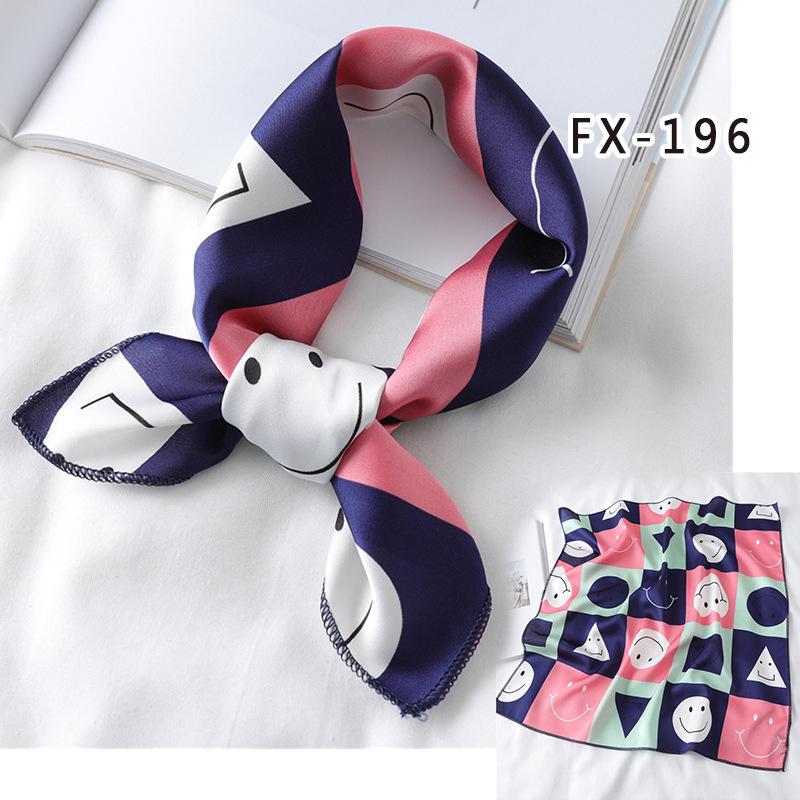 50 * 50cm Spring And Autumn Silk Scarves Versatile Decoration Professional Small Square Scarves Neck Protection Binding Bag