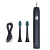 Adult Electric Soft Toothbrush Black USB Charging 5 Modes Waterproof Whitening Ultrasonic