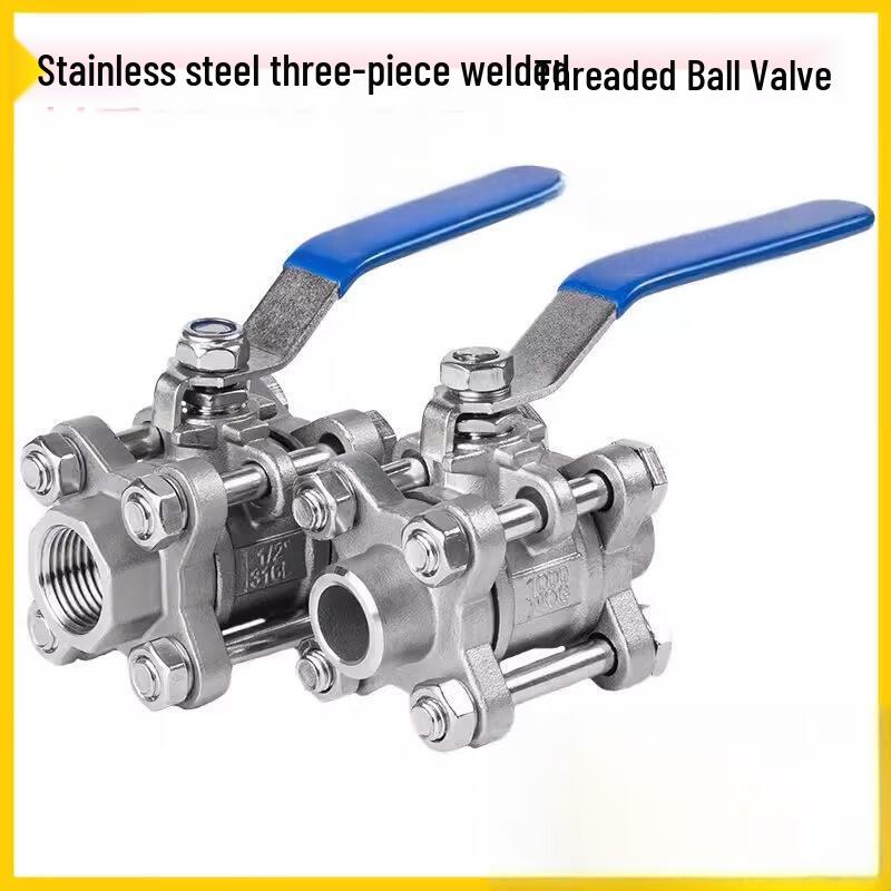 MODX 304 Stainless Steel Three-Piece Threaded Ball Valve