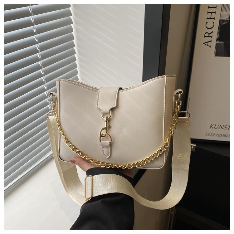 Французский нишевый дизайн модная сумка женская 2024 ранняя весна новая сумка-мессенджер через плечо в стиле ретро с цепочкой Майяра прилив