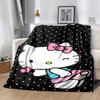 1шт. Милое Мультяшное Одеяло Hello Kitty - Идеально для Дома, Офиса, Использования на Открытом Воздухе, Идея для Подарка, Подходит для Всех Сезоновz041718