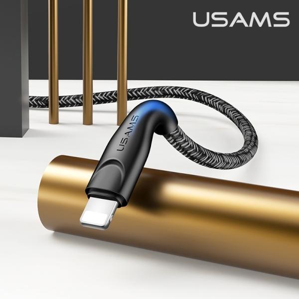 Kabel Lightning USAMS 1m Szybkie ładowanie Czarny