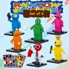 6pcs/set Rainbow Friend Monster MiniFigures Building Blocks Toys Mini Action Doll DIY Gift (Random Weapons)