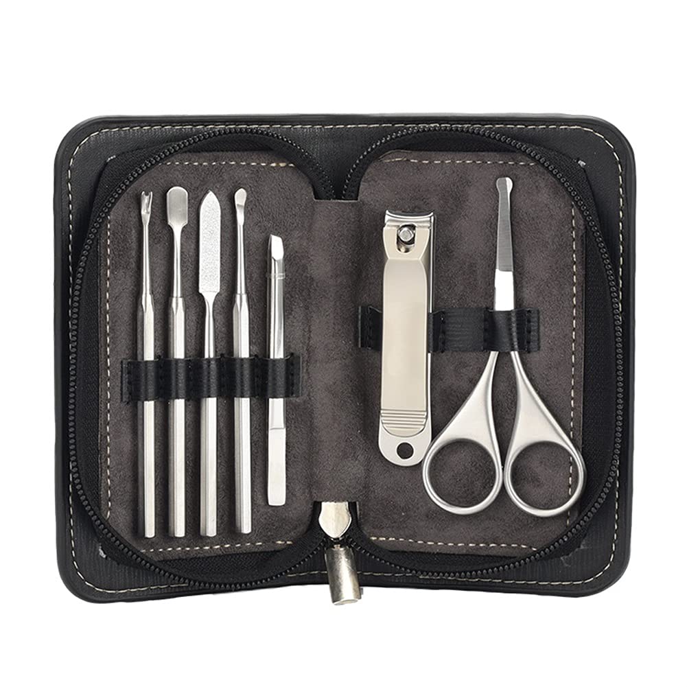 7-piece nail clipper kit care pedicure scissors pincher pick utility art manicure set tools