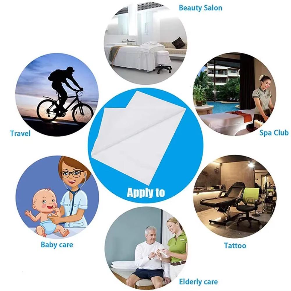100 шт. Тонкое покрывало для кушетки в салоне красоты из нетканого материала, покрывало для массажной кушетки, массажная процедура