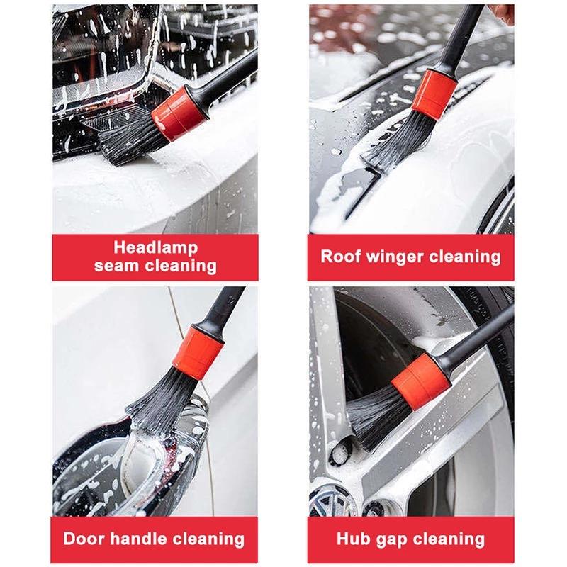 Detailing Brush Set Car Cleaner Brushes For Car Cleaning Detailing Accessories Dashboard Air Outlet Wheel Brush Wash