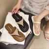 Korean Version of Soft-soled Toe Slippers for Women's Summer Wear 2025 New Casual Fashion Open-toed Beach Cool Slippers