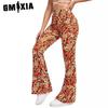 Summer Women's Full-body Floral Sexy Flare Pants