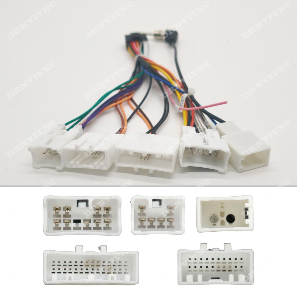 Android Headunit Car Radio Cable Electrical Wiring Harness Connector for Toyota Universal Corolla Camry RAV4 Prius Yaris Hilux