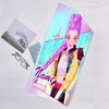 1pc KPop Demon Hunters33 Beach Towel with Custom Name, Beach/Swimming/Bath/Picnic/Camping Towel, Suitable for Seaside Beaches
