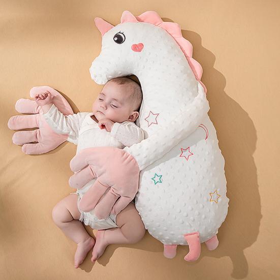 Baby Patter for Sleep Startle Prevention Stuffed Doll Pillow with Soothing Patting Palm Pad Soothing Patter Sleep Companion with Music for Comforting