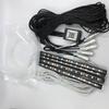 5Pcs RGB LED Car Interior Decor Atmosphere Lamp Foot Light Fiber Optical Strips