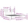 Bed Frame with Headboard Grey Sonoma 120 x 200 cm Engineered Wood