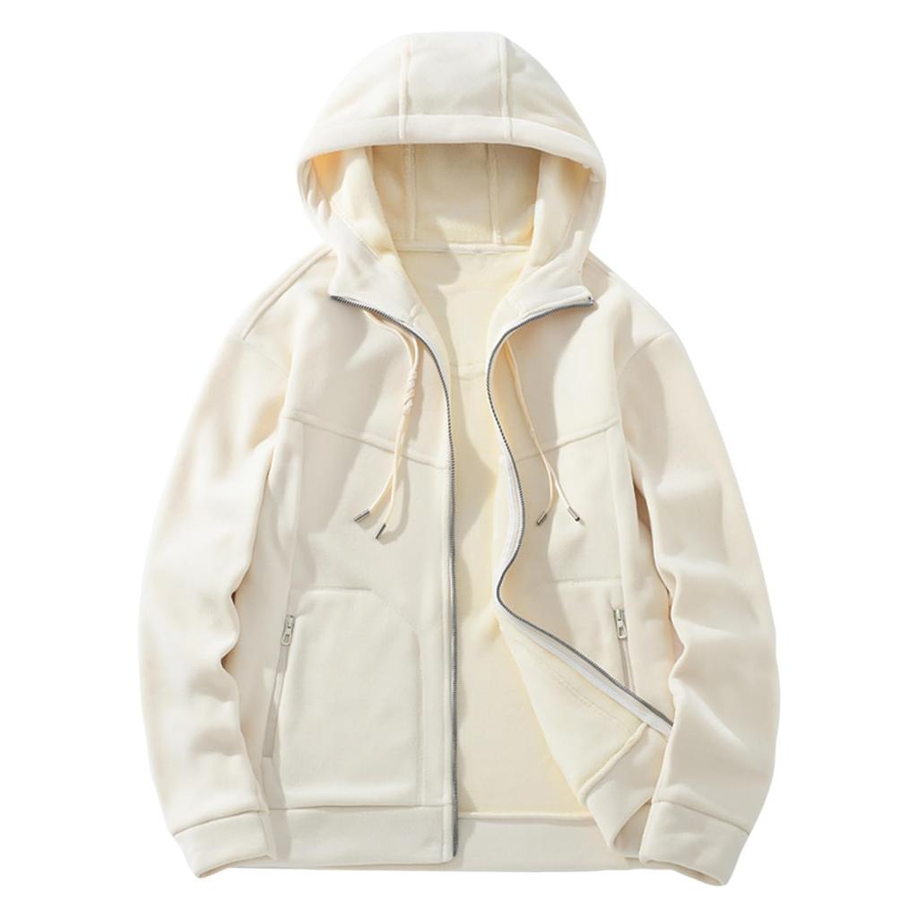 Zipper Couple Hoodie Fashion Casual  Sweater Pocket Versatile Outerwear Outdoor Casual Sweatshirt