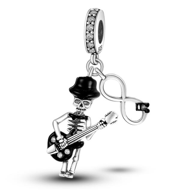 Halloween Charm Charms Witch Skeleton Teapot Jack Pendant Beads Fit Fashion Style Bracelet Necklace Jewelry Gift
