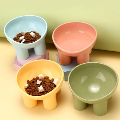 Защита шеи с высокой ножкой для питомца, миска для кошки, миска для воды, миска для кормления питомца, миска для котенка, миска для кошачьего корма, наклонная миска для питомца, товары для кошек