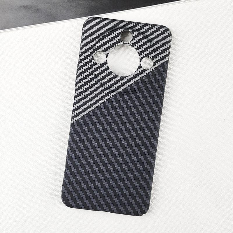 Luxury Ultra Thin Carbon Fiber Textured Phone Case For Honor X60 X50 X40 X30 Pro GT X9c Smart Anti-Fingerprints Hard PC Full Protective Cover Shell