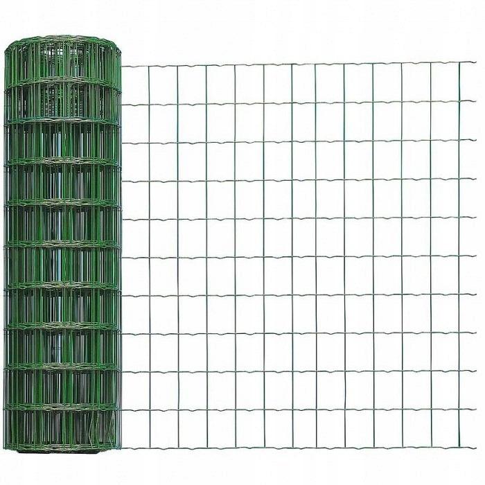 Siatka Ogrodzeniowa Zgrzewana Ocynkowana Pvc Zielona 0,5 X 5 M