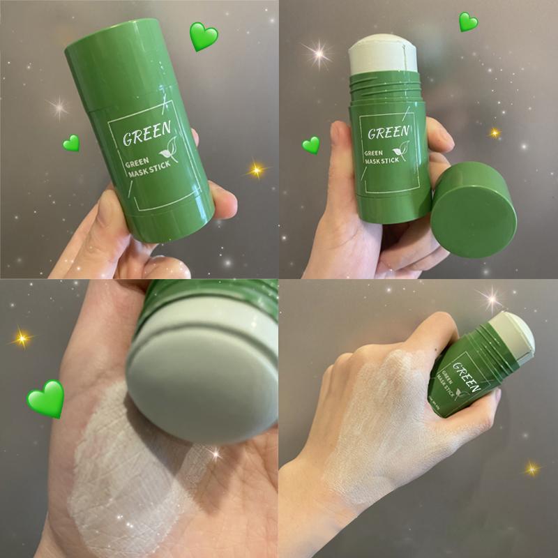 Green Tea Deep Cleansing Mask Stick Detoxing Pore Cleaner For Face Black Heads Purifying Clay Blackhead Remover Nose Strips