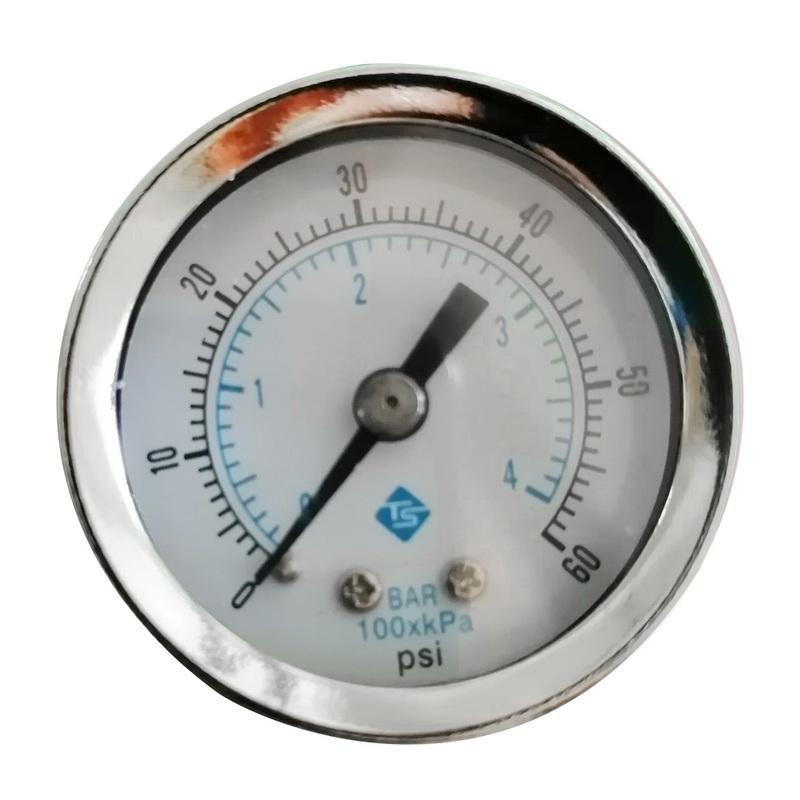 1/8inch NPT Air Compressor Hydraulic Pressure Gauge 0-60 PSI Air Compressor Hydraulic Vacuum Gauge Pressure Tester