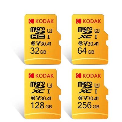 Kodak Карта памяти, высокоскоростная, 100 МБ/с, 32 ГБ, A1, класс 10, UHS-I, карта Micro SD V30 U3 TF для камеры, смартфона, игры