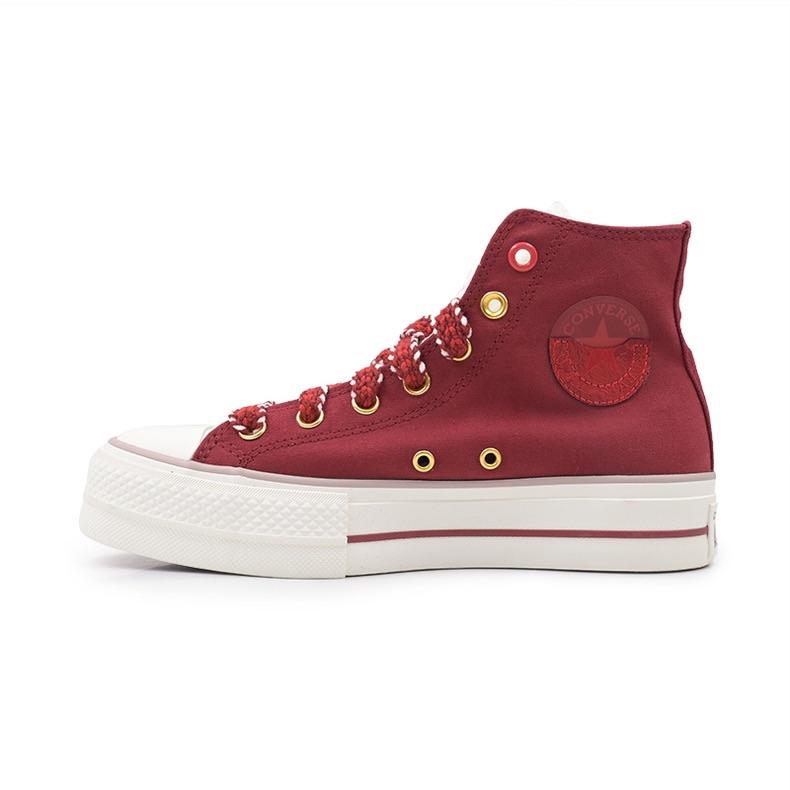 Converse Chuck Taylor All Star Lift High Year of the Dragon Women Sneakers Red Back-Alley-Brick Egret A09106C