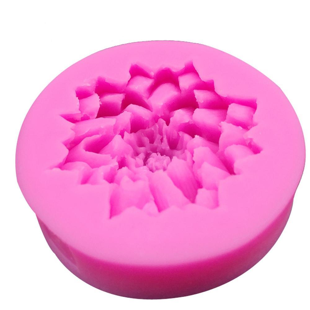3D Beautiful Lotus Chrysanthemum Flowers Wedding Cake Decorating Tools DIY Baking Silicone Mold