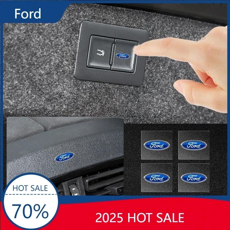 Новая автомобильная наклейка 2026 2025 Горячая Для Ford Новый автомобиль Крышка Логотипа Капота Эмблема Мини-наклейка Кузов Автомобиля Задний Значок Для Ford Focus 2 3