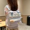 Women's Shoulder Bag Color Block College Style Student Crossbody Bag Class Book Bag