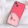 Cartoon Pig Phone Case For iPhone 14 13 12 11 15 Pro Max Plus Mini 7 8 SE 2020 X XR XS Max Soft Cover