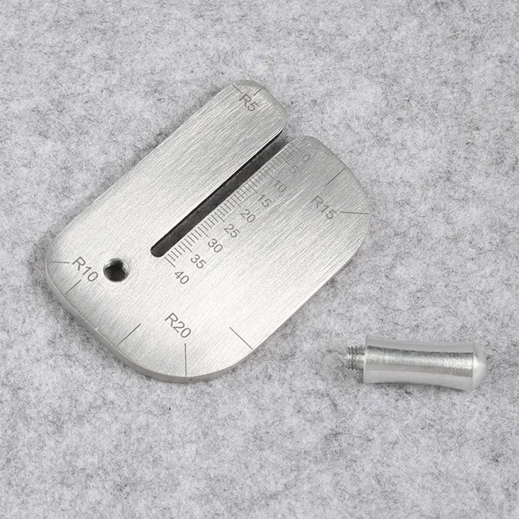 Вспомогательный шаблон трафарета Ручная кожаная линейка для измерения расстояния удара Линейка для пробивки отверстий из нержавеющей стали Линейка для измерения расстояния резки