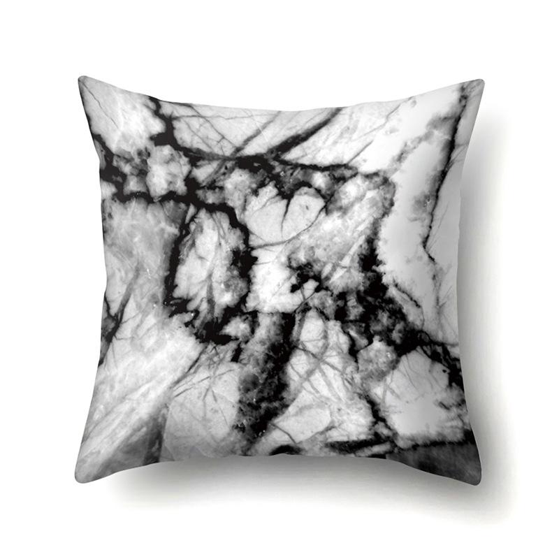 Polyester Pillow Case Automobile Decoration Home Printed Pillow Case Waist Cushion Cover Car Cushion Head Cushion Cover